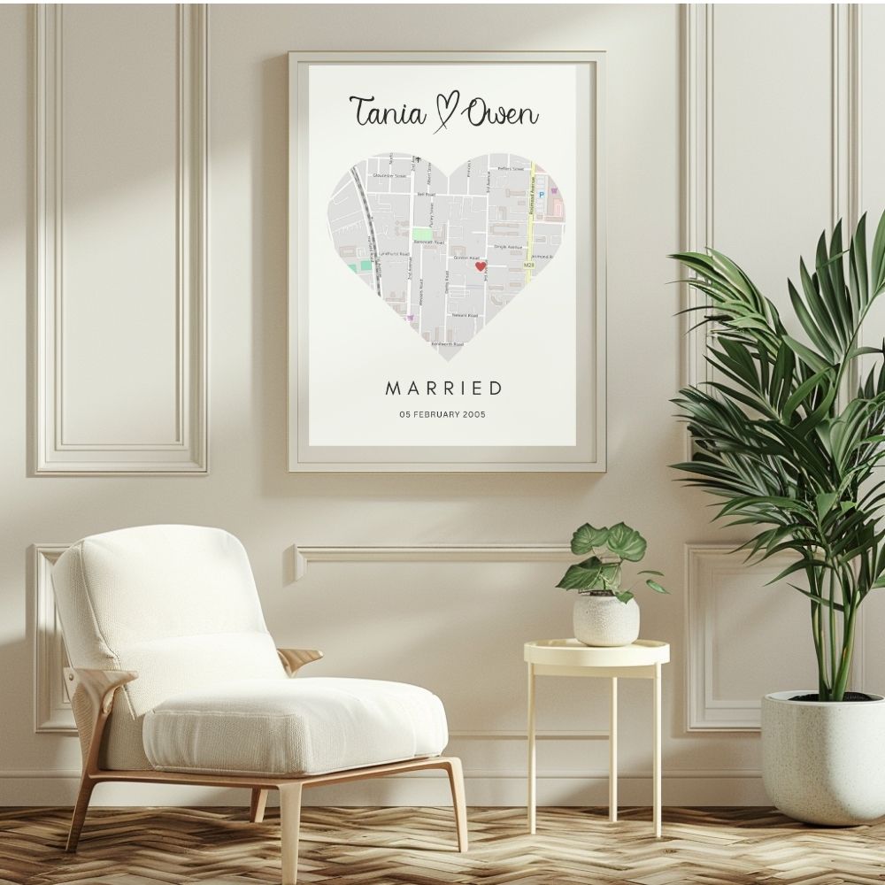 Personalised Couple Maps