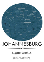 Personalised City Maps - Blue
